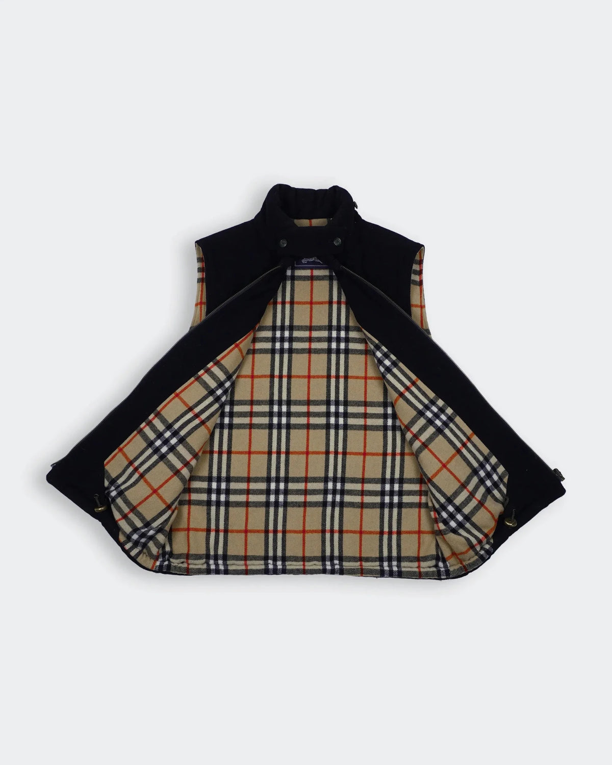 Burberry 2000's Navy Wool Vest - M