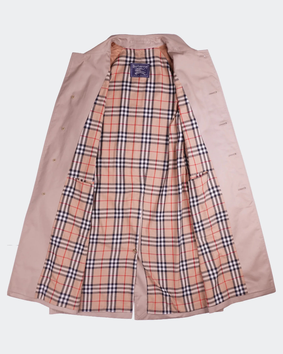 Burberry Beige Cotton Car Coat - L