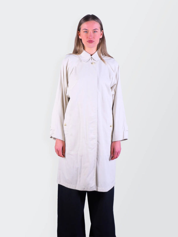 Burberry Beige Cotton Raincoat - S