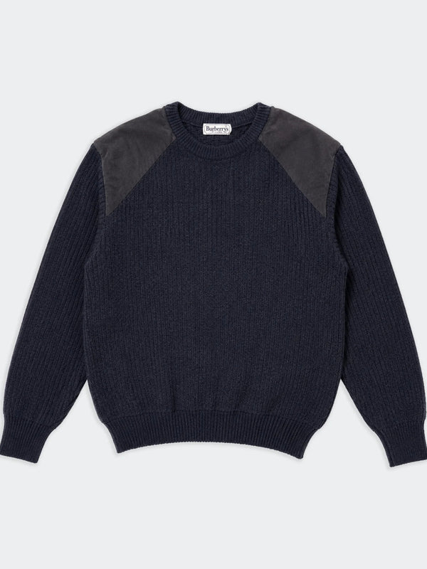 Burberry Blue Crewneck Jumper - L