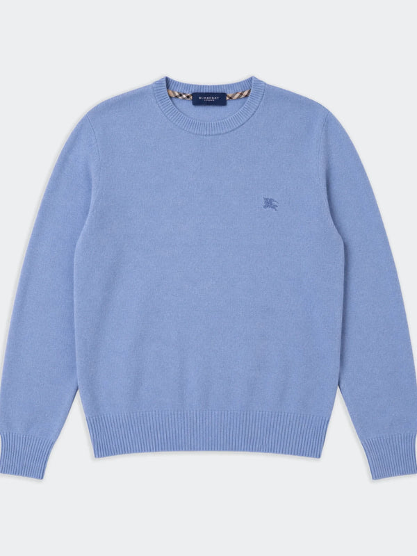 Burberry Blue Crewneck Jumper - M