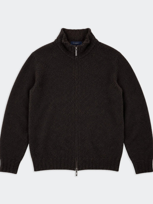 Burberry Brown Full - zip Hoodie - L