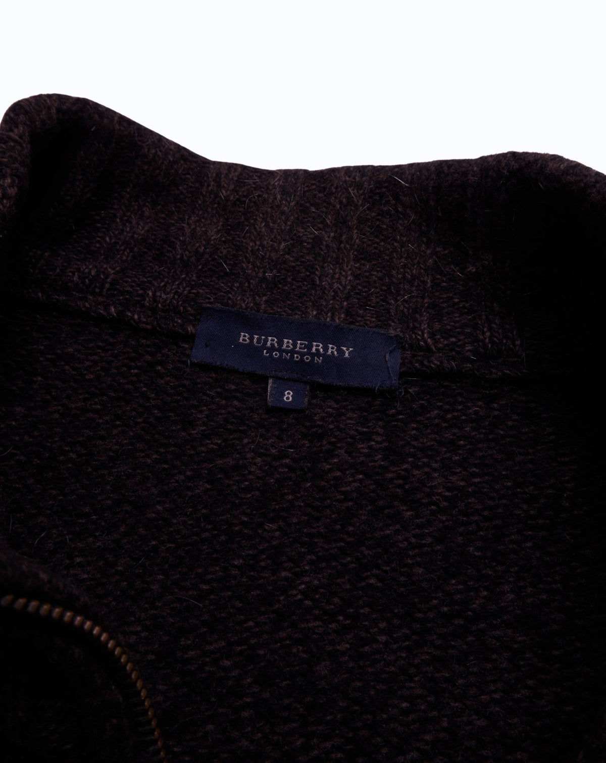 Burberry Brown Full - zip Hoodie - L