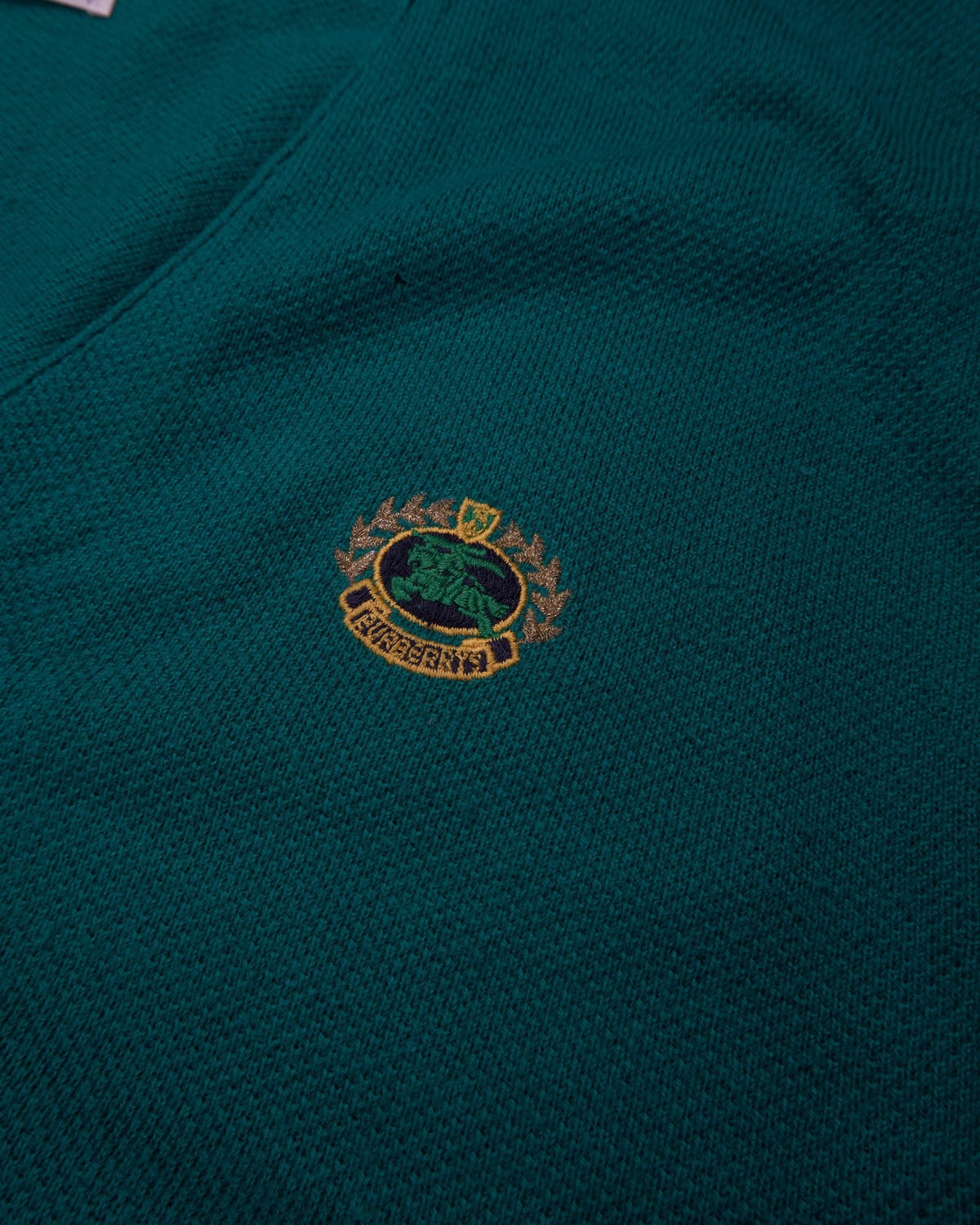 Burberry Green Button Cardigan - L