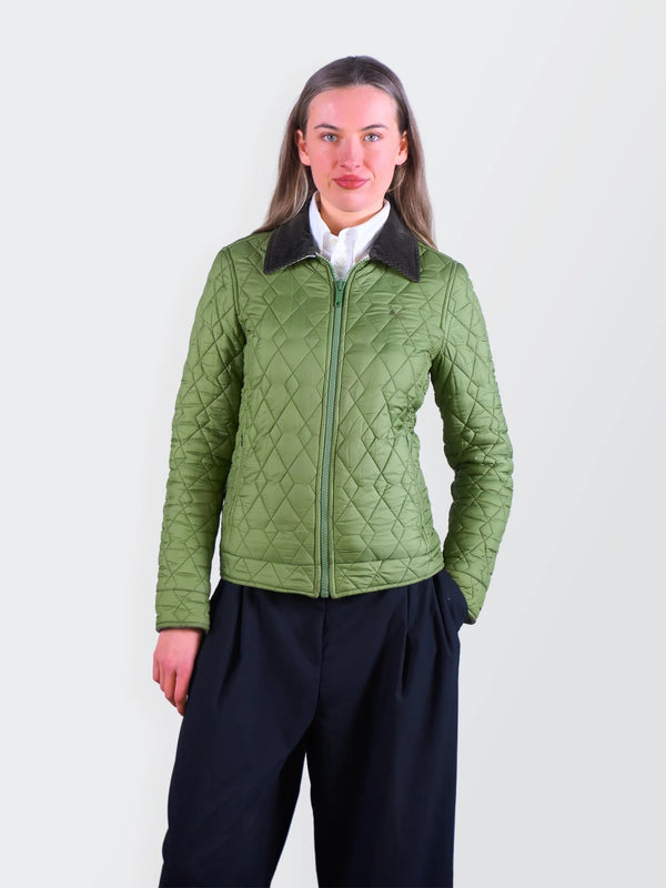 Burberry Green Quilted Jacket - S