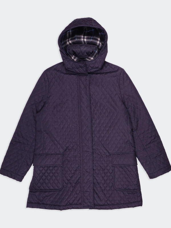 Burberry Navy Nylon Quilted Jacket - L