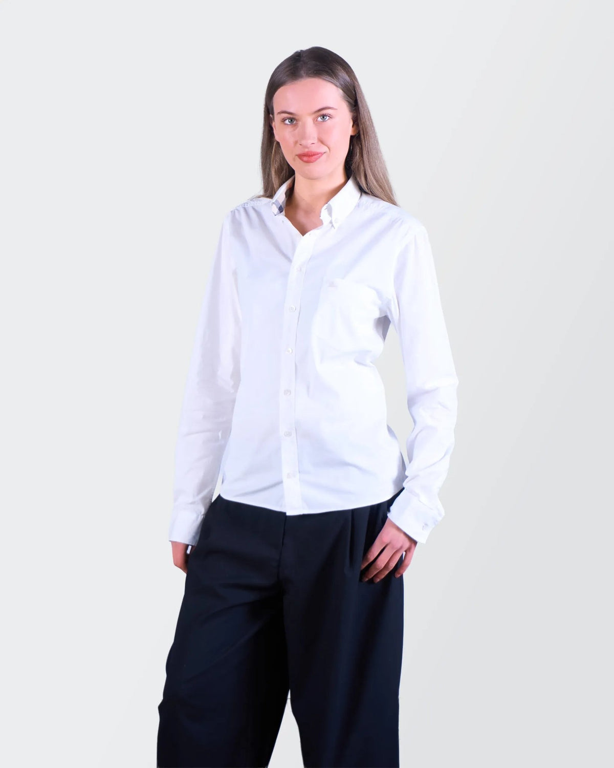Burberry White Button - down Shirt - S