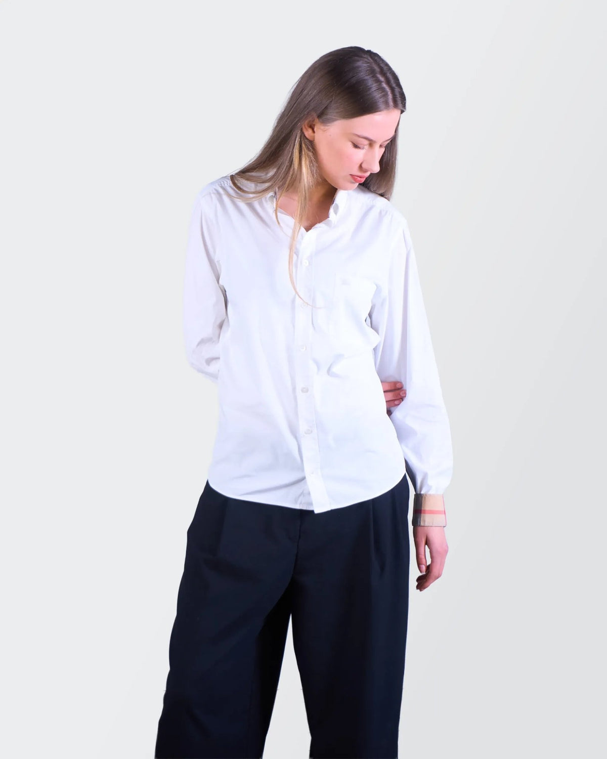 Burberry White Button - down Shirt - S