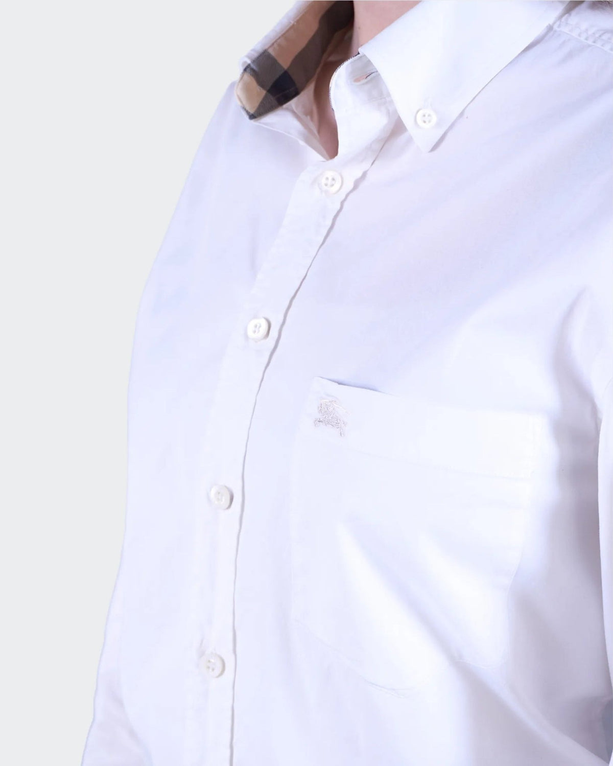 Burberry White Button - down Shirt - S