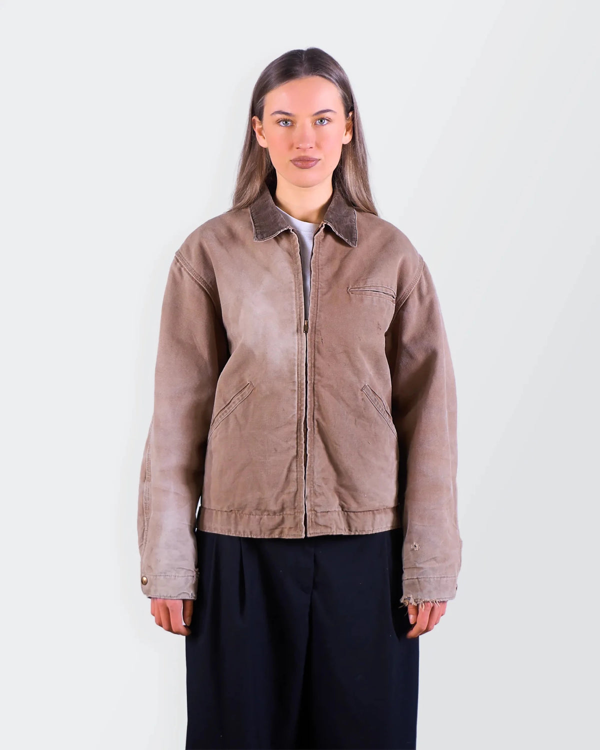 Carhartt 1980's Brown Canvas Detroit Jacket - S