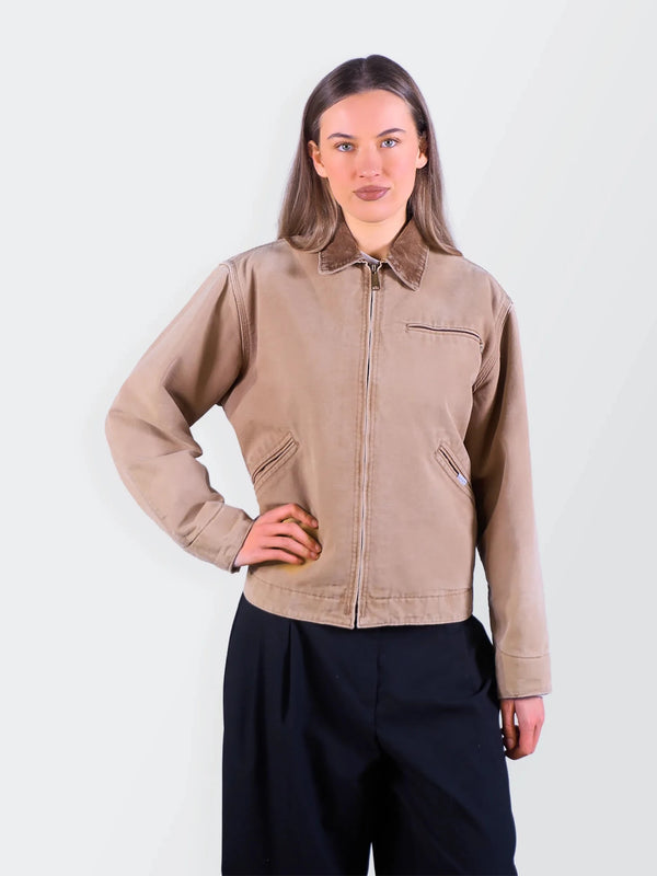 Carhartt 1990's Beige Canvas Detroit Jacket - S
