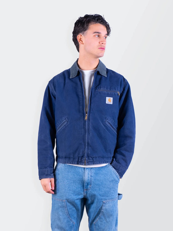 Carhartt 1990's Blue Canvas Detroit Jacket - S