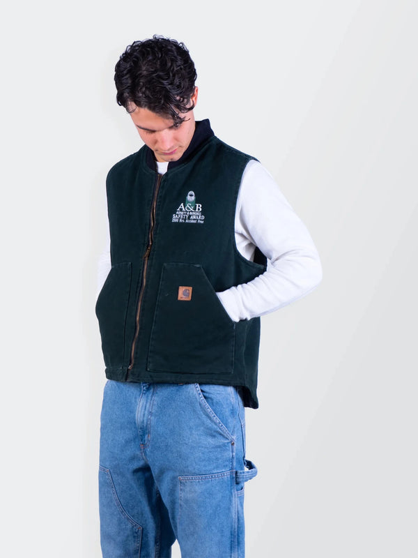 Carhartt 2000's Black Canvas Vest - S