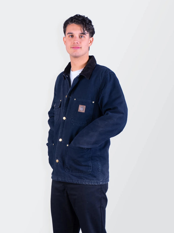 Carhartt 2000's Navy Chore Coat - M