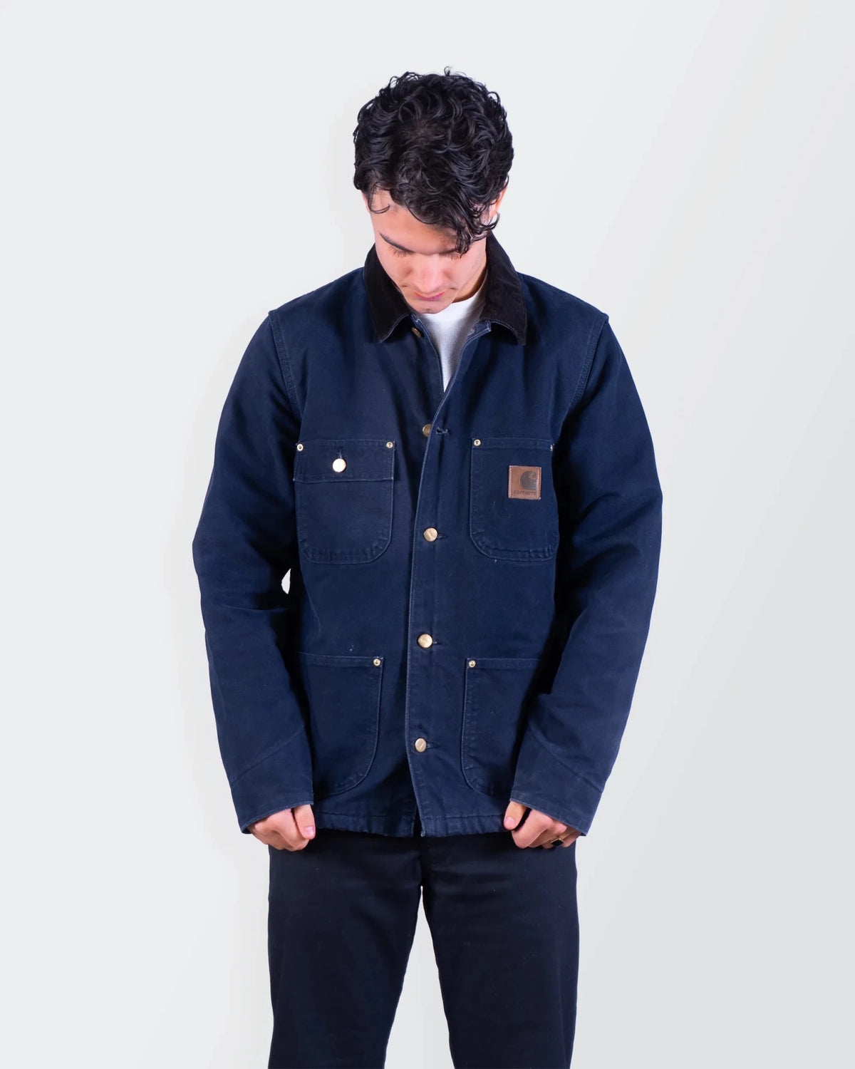 Carhartt 2000's Navy Chore Coat - M