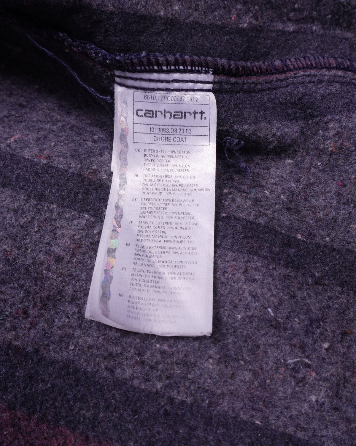 Carhartt 2000's Navy Chore Coat - M