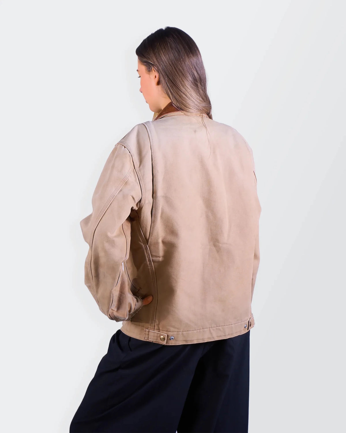Carhartt Beige Detroit Canvas Jacket - M