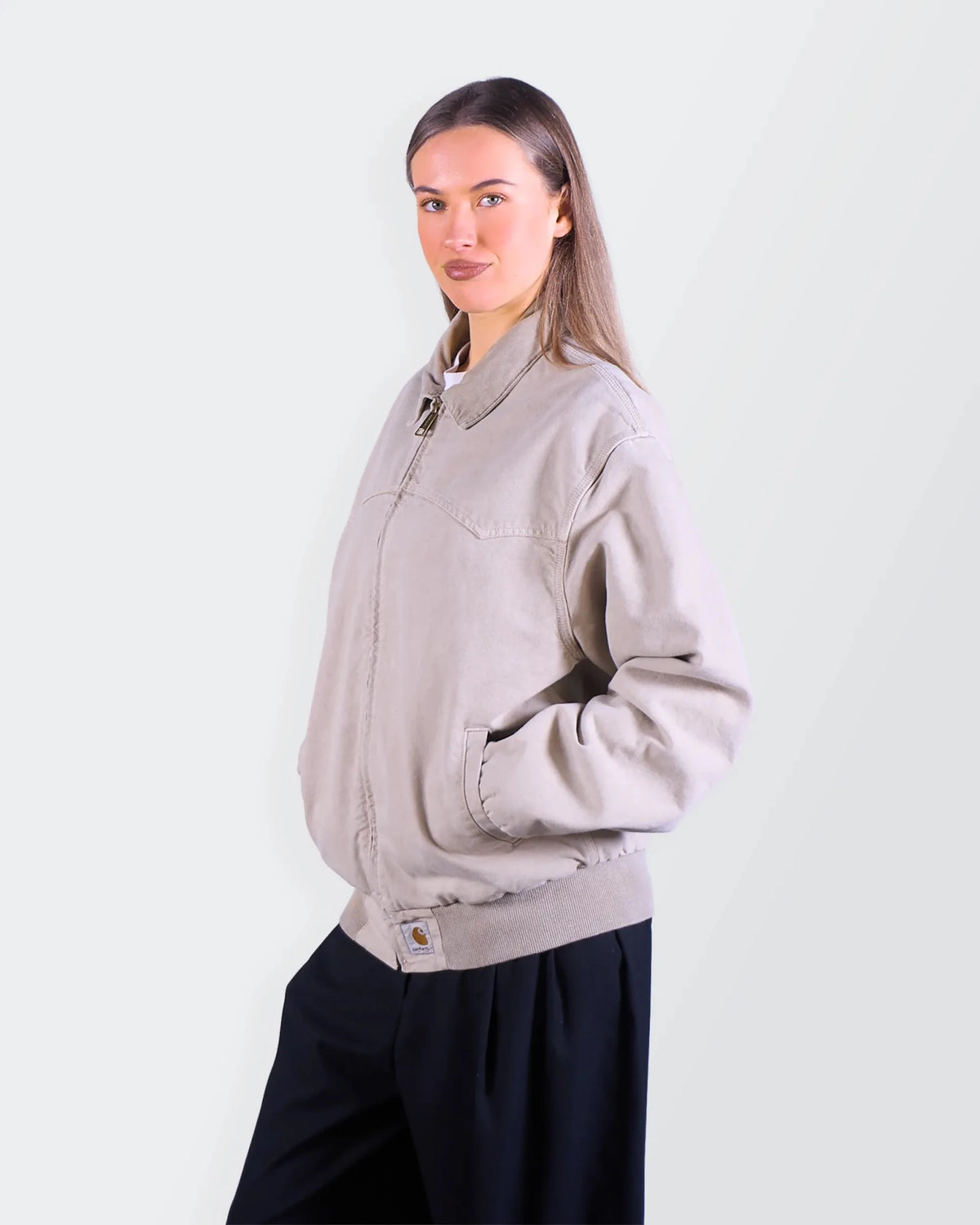 Carhartt Beige Sante Fe Bomber Jacket - M