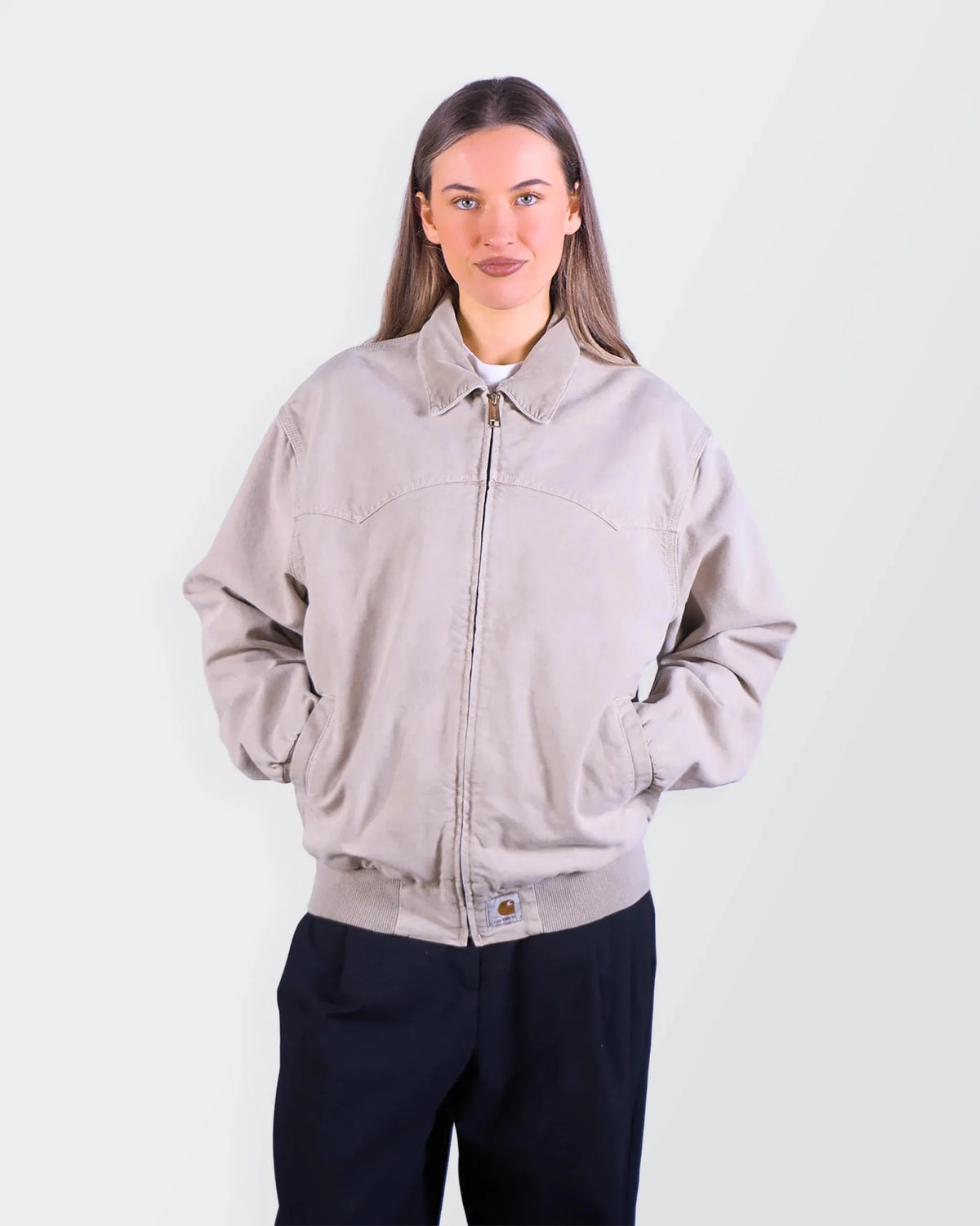 Carhartt Beige Sante Fe Bomber Jacket - M