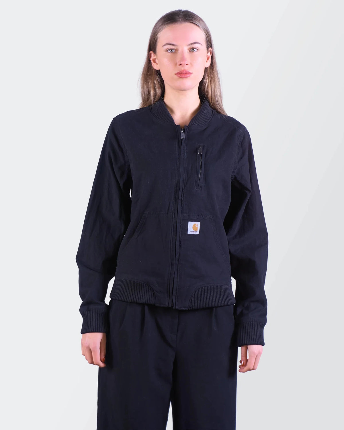 Carhartt Black Canvas Bomber Jacket - M