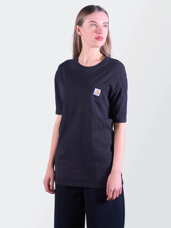 Carhartt Black Cotton Pocket T-Shirt - M