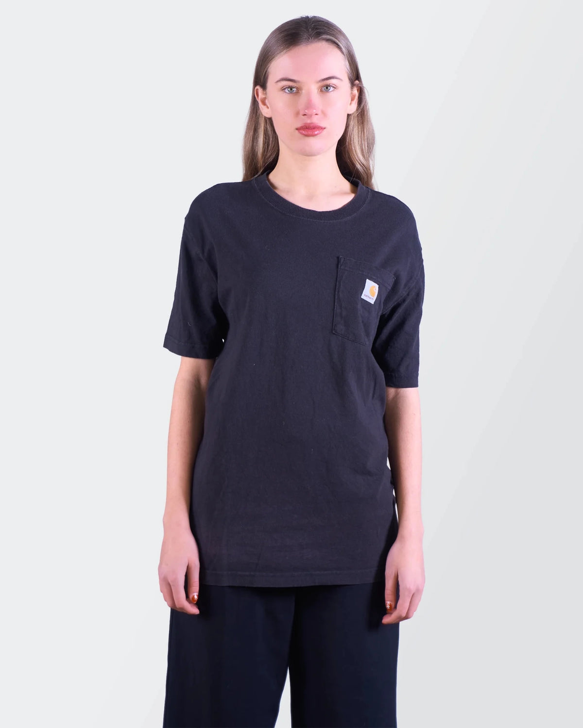 Carhartt Black Cotton Pocket T-Shirt - M