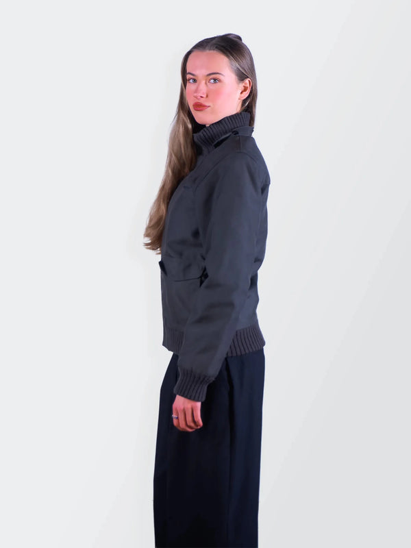 Carhartt Black Hooded Bomber Jacket - S