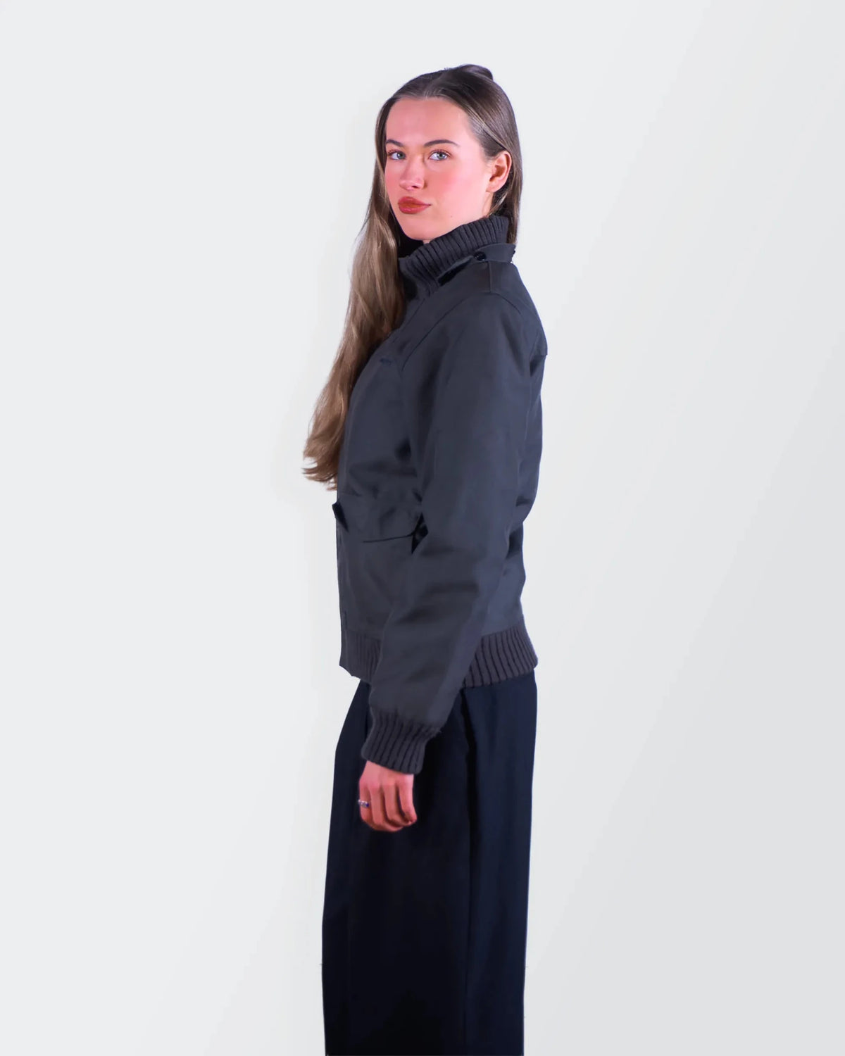 Carhartt Black Hooded Bomber Jacket - S