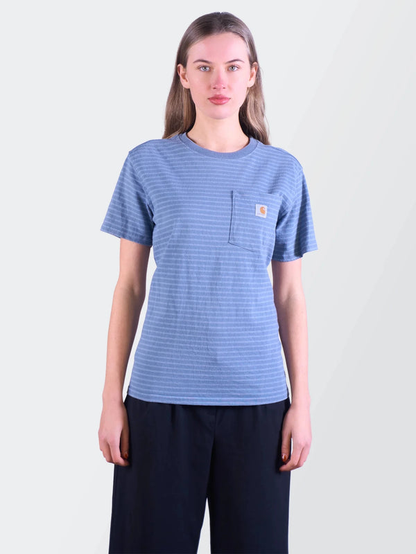 Carhartt Blue Cotton Pocket T-Shirt - S