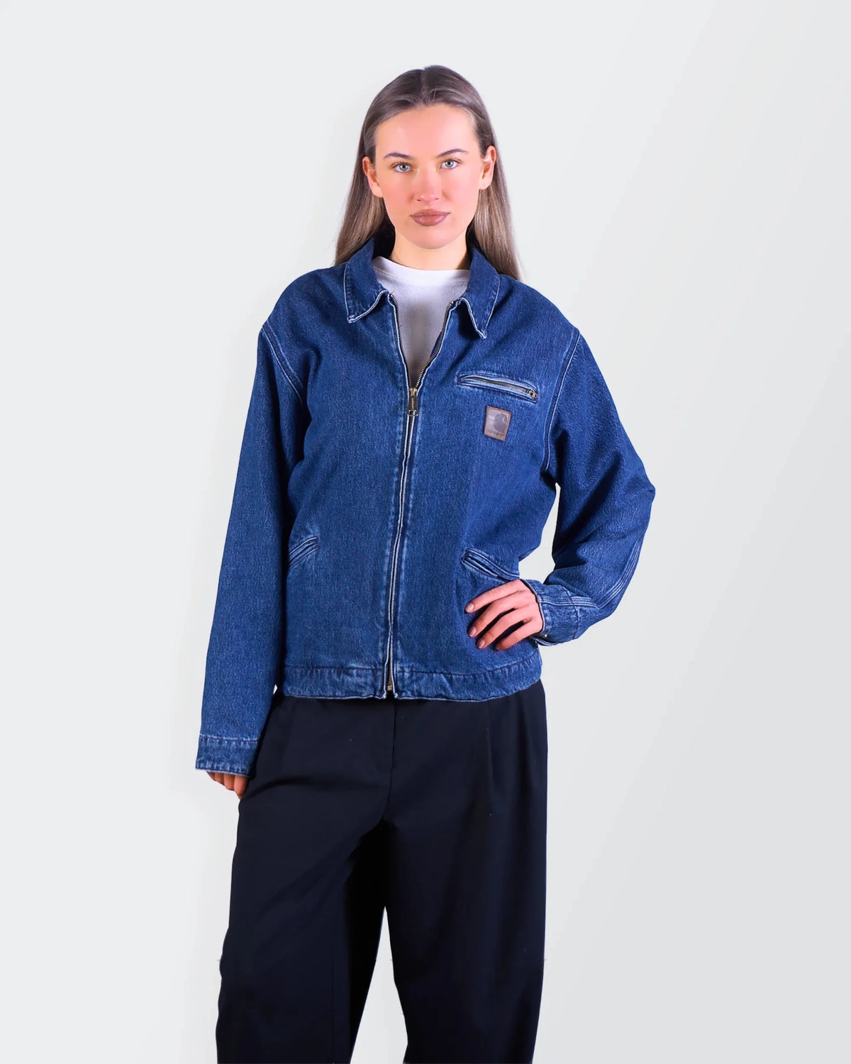 Carhartt Blue Denim Detroit Jacket - M