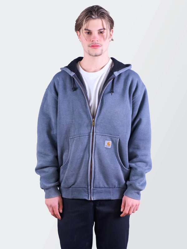 Carhartt Blue Full - Zip Hoodie - L