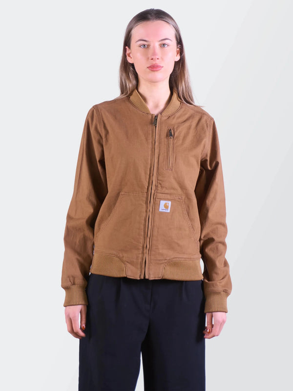 Carhartt Brown Canvas, Cotton Bomber Jacket - M