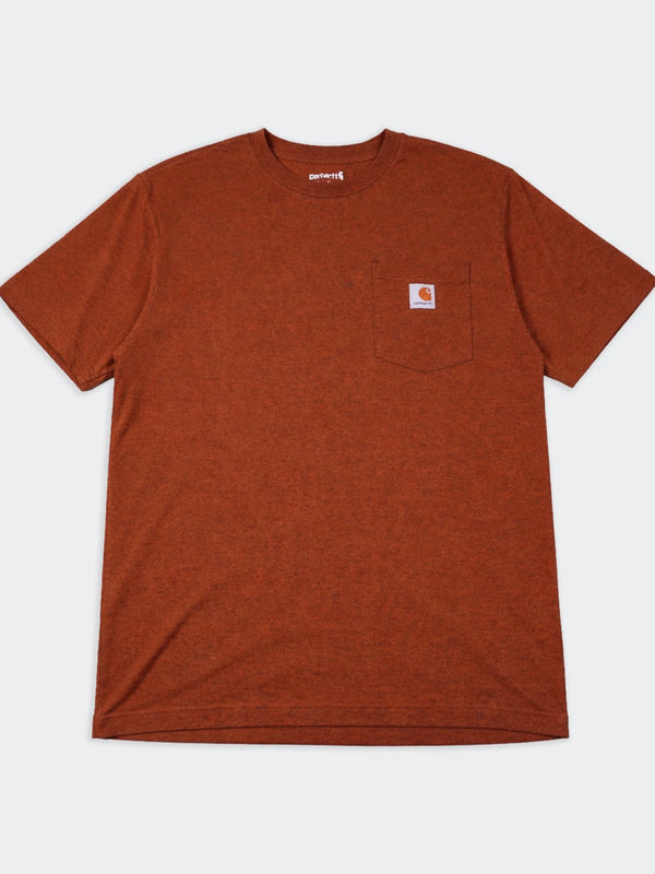 Carhartt Brown Cotton Pocket T-Shirt - L