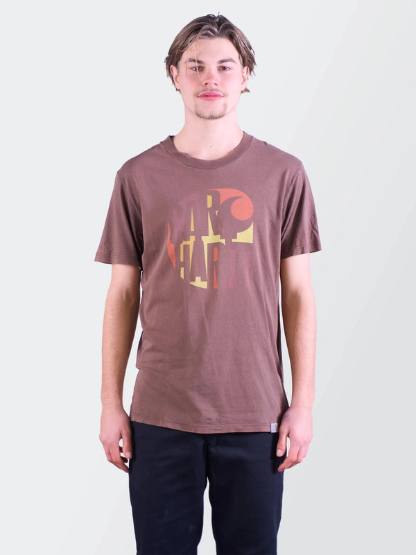 Carhartt Brown Graphic T-shirt - S