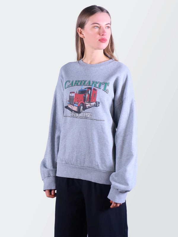Carhartt Grey Cotton Crewneck Sweater - M