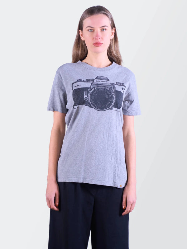 Carhartt Grey Cotton Graphic T-shirt - M