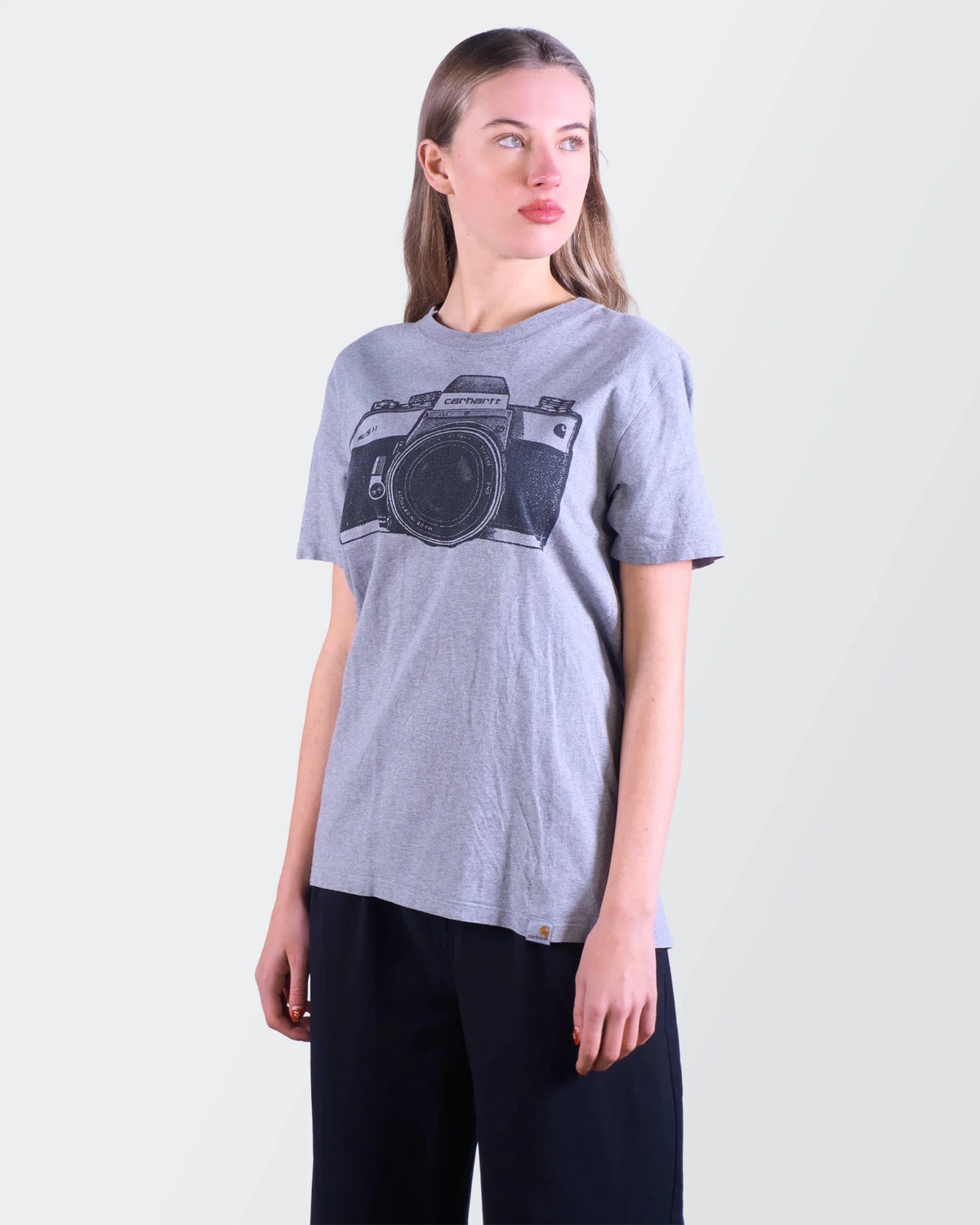 Carhartt Grey Cotton Graphic T-shirt - M