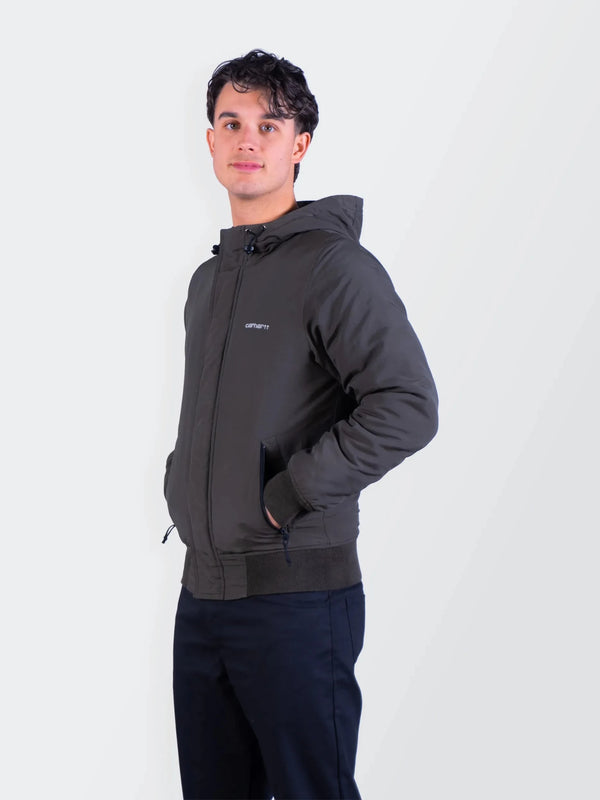 Carhartt Grey Hooded Jacket - S