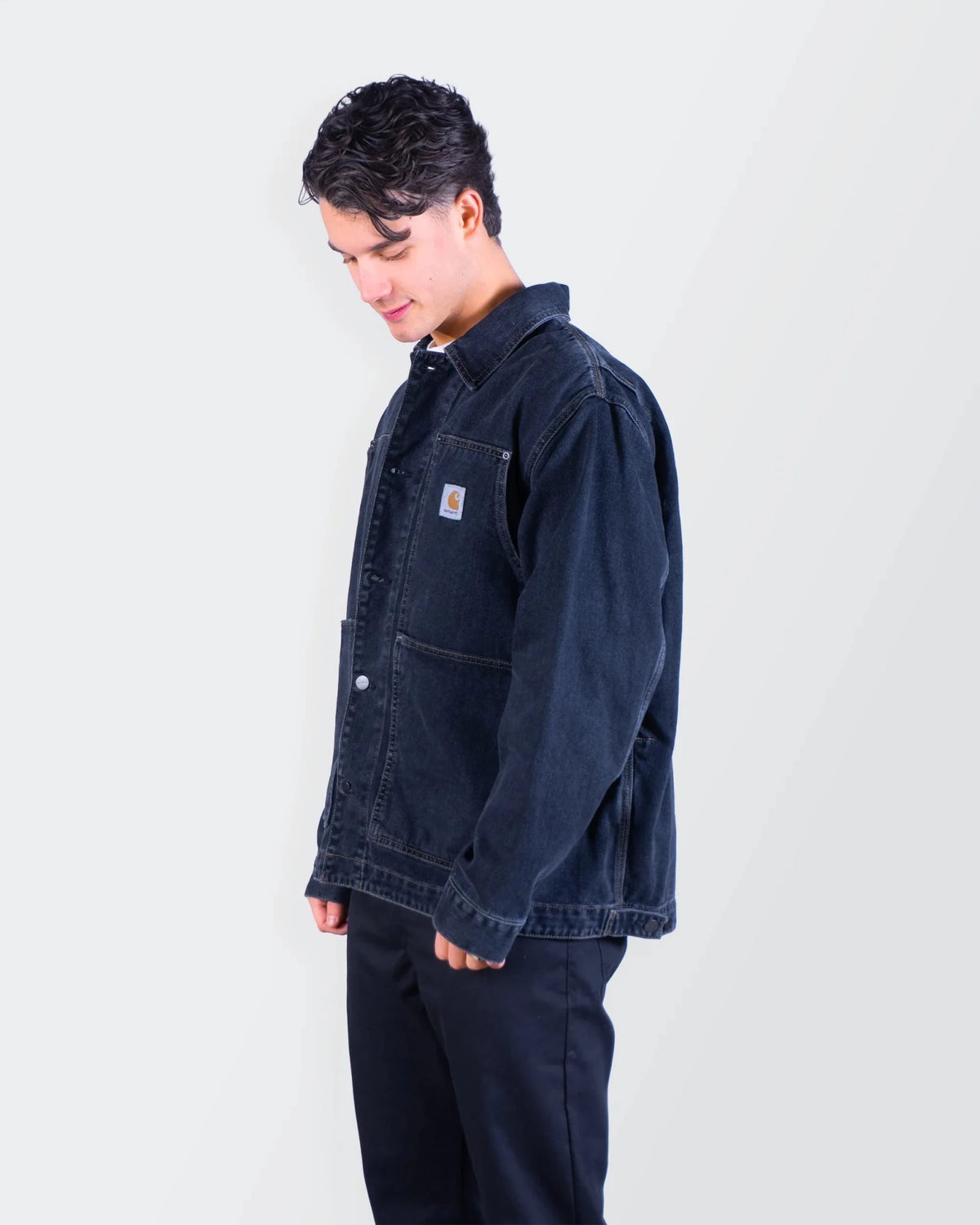 Carhartt Navy Denim Jacket - M