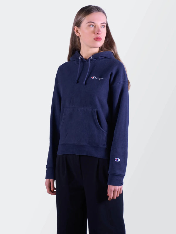 Champion Navy Cotton Hoodie - S