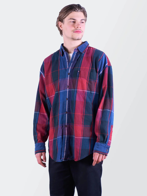 Chaps Blue Button - Up Shirt - M