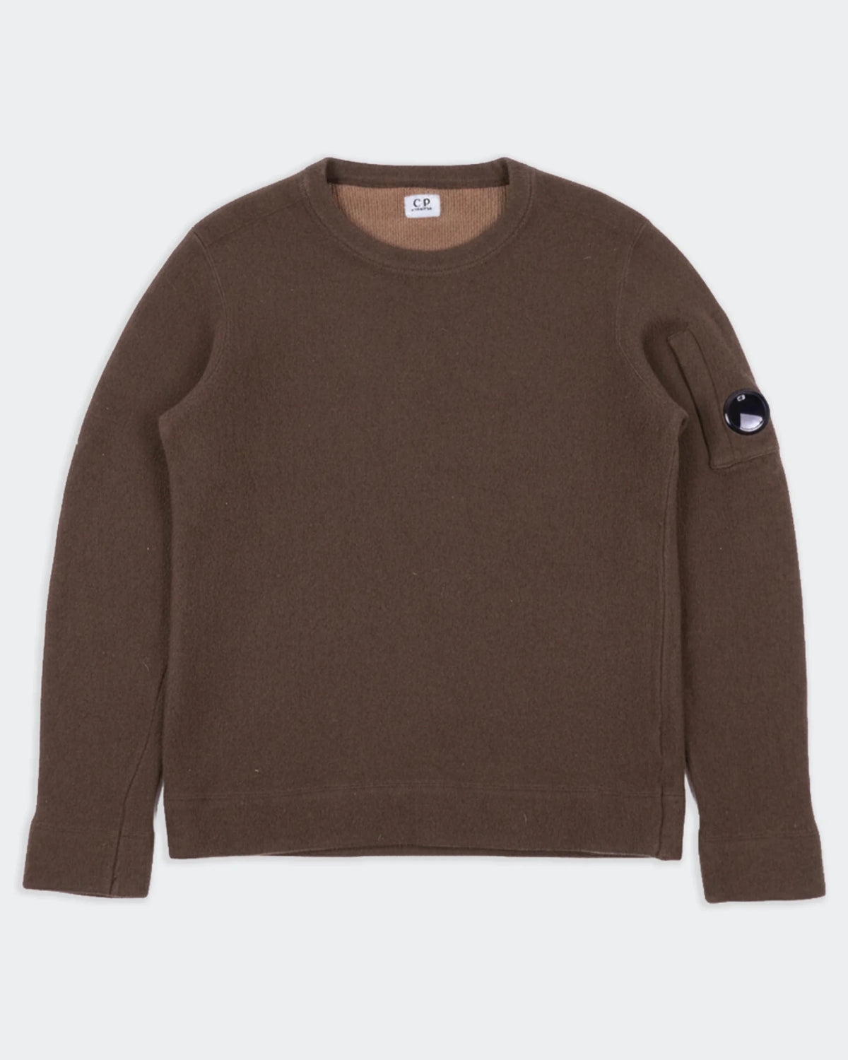 C.P. Company Brown Wool Crewneck Sweater - S