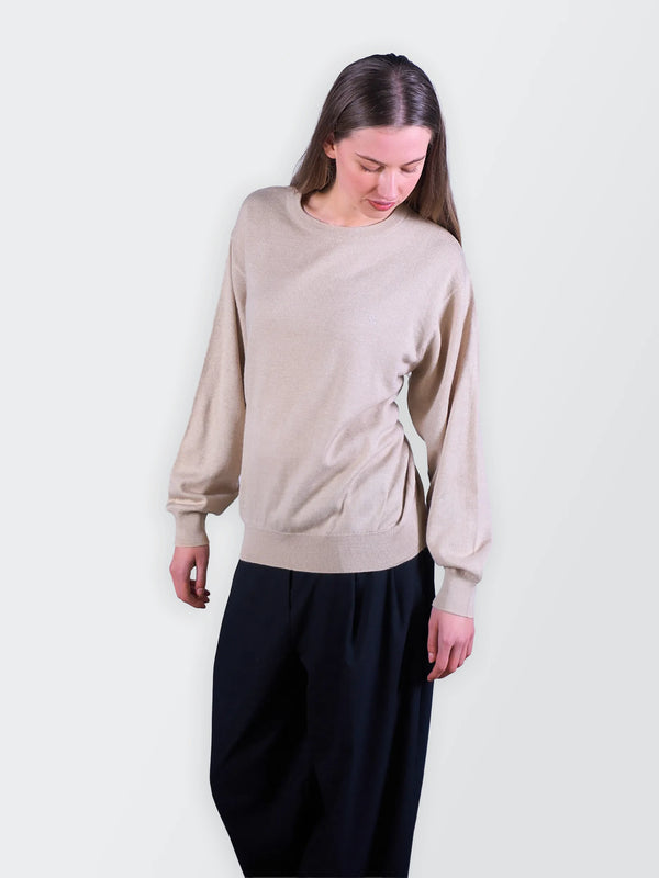 Burberry Beige Crewneck Jumper - L