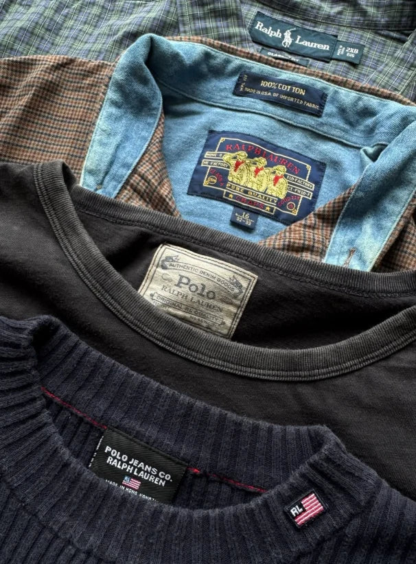 Vintage Ralph Lauren rail or archive shot, showing the breadth of the brand across eras.