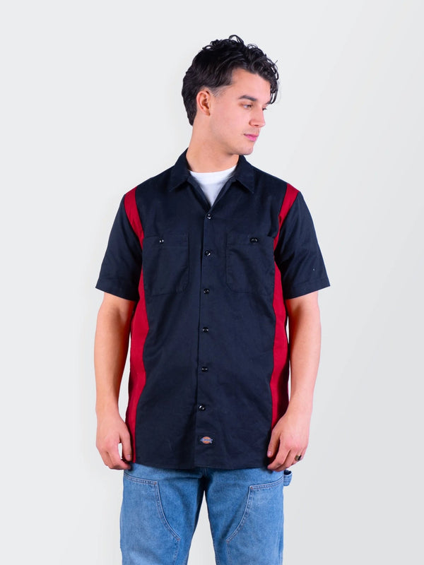 Dickies Black Cotton Button - Up Shirt - M
