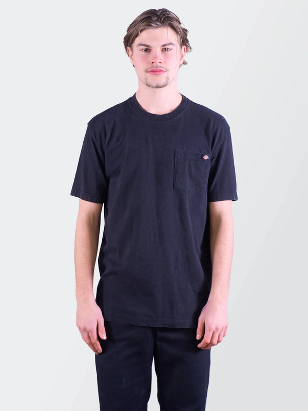 Dickies Black Cotton Pocket T-Shirt - M