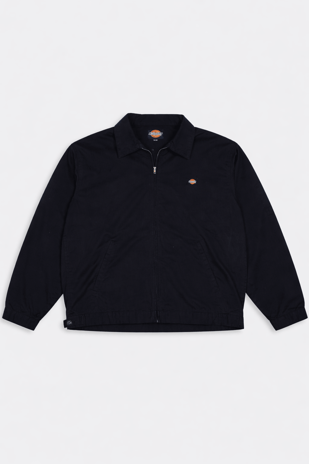 Dickies Black Hooded Shirt Jacket L Cotton