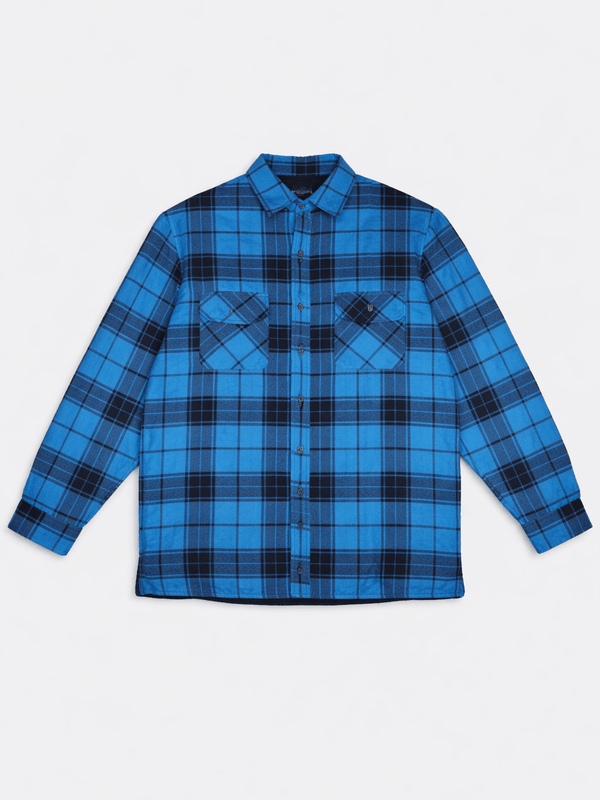 Dickies Blue Hooded Shirt Jacket S Cotton