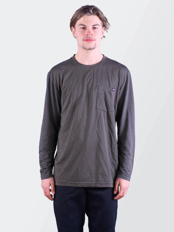 Dickies Gray Long Sleeve T-shirt - M