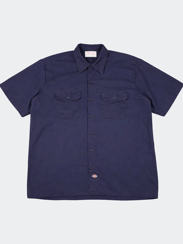 Dickies Short - sleeve Button - Up Shirt - L